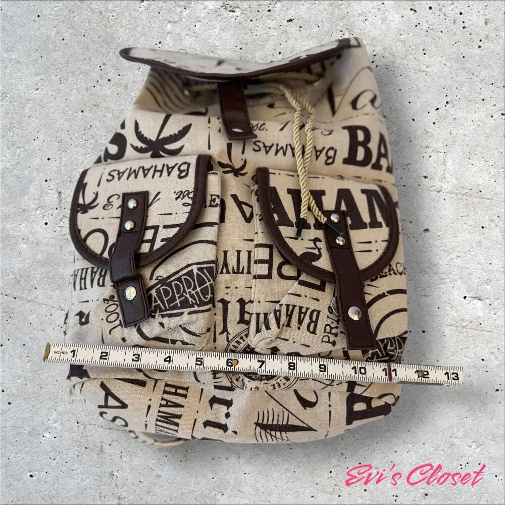 Sea Jewel Nassau Bahamas Backpack Front Pockets Travel Bag ✅